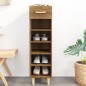 vidaXL Schuhschrank Braun Eichen-Optik 30x35x105 cm Holzwerkstoff vidaXL Schuhschrank Braun Eichen-Optik 30x35x105 cm Holzwerkstoff