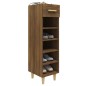 vidaXL Schuhschrank Braun Eichen-Optik 30x35x105 cm Holzwerkstoff vidaXL Schuhschrank Braun Eichen-Optik 30x35x105 cm Holzwerkstoff