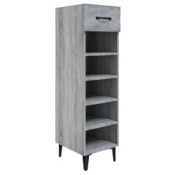 vidaXL Schuhschrank Grau Sonoma 30x35x105 cm Holzwerkstoff
