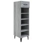 vidaXL Schuhschrank Grau Sonoma 30x35x105 cm Holzwerkstoff vidaXL Schuhschrank Grau Sonoma 30x35x105 cm Holzwerkstoff