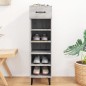 vidaXL Schuhschrank Grau Sonoma 30x35x105 cm Holzwerkstoff vidaXL Schuhschrank Grau Sonoma 30x35x105 cm Holzwerkstoff
