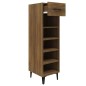 vidaXL Schuhschrank Braun Eichen-Optik 30x35x105 cm Holzwerkstoff vidaXL Schuhschrank Braun Eichen-Optik 30x35x105 cm Holzwerkstoff
