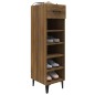 vidaXL Schuhschrank Braun Eichen-Optik 30x35x105 cm Holzwerkstoff vidaXL Schuhschrank Braun Eichen-Optik 30x35x105 cm Holzwerkstoff