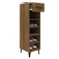 vidaXL Schuhschrank Braun Eichen-Optik 30x35x105 cm Holzwerkstoff vidaXL Schuhschrank Braun Eichen-Optik 30x35x105 cm Holzwerkstoff