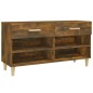 vidaXL Schuhschrank Räuchereiche 102x35x55 cm Holzwerkstoff vidaXL Schuhschrank Räuchereiche 102x35x55 cm Holzwerkstoff