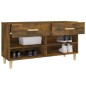 vidaXL Schuhschrank Räuchereiche 102x35x55 cm Holzwerkstoff vidaXL Schuhschrank Räuchereiche 102x35x55 cm Holzwerkstoff