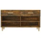 vidaXL Schuhschrank Räuchereiche 102x35x55 cm Holzwerkstoff vidaXL Schuhschrank Räuchereiche 102x35x55 cm Holzwerkstoff