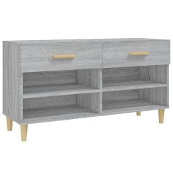 vidaXL Schuhschrank Grau Sonoma 102x35x55 cm Holzwerkstoff