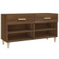 vidaXL Schuhschrank Braun Eichen-Optik 102x35x55 cm Holzwerkstoff vidaXL Schuhschrank Braun Eichen-Optik 102x35x55 cm Holzwerkstoff