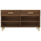 vidaXL Schuhschrank Braun Eichen-Optik 102x35x55 cm Holzwerkstoff vidaXL Schuhschrank Braun Eichen-Optik 102x35x55 cm Holzwerkstoff