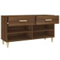 vidaXL Schuhschrank Braun Eichen-Optik 102x35x55 cm Holzwerkstoff vidaXL Schuhschrank Braun Eichen-Optik 102x35x55 cm Holzwerkstoff
