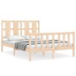 Massivholzbett mit Kopfteil 140x190 cm Massivholzbett mit Kopfteil 140x190 cm