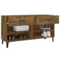 vidaXL Schuhschrank Räuchereiche 102x35x55 cm Holzwerkstoff vidaXL Schuhschrank Räuchereiche 102x35x55 cm Holzwerkstoff