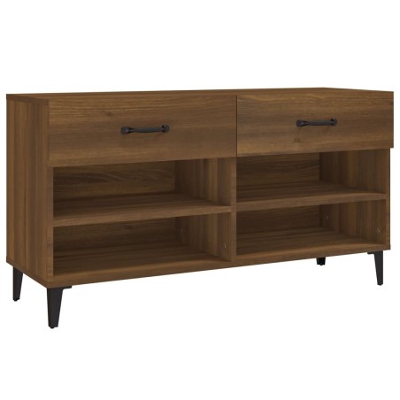 vidaXL Schuhschrank Braun Eichen-Optik 102x35x55 cm Holzwerkstoff