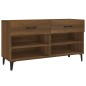 vidaXL Schuhschrank Braun Eichen-Optik 102x35x55 cm Holzwerkstoff vidaXL Schuhschrank Braun Eichen-Optik 102x35x55 cm Holzwerkstoff