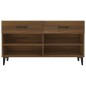 vidaXL Schuhschrank Braun Eichen-Optik 102x35x55 cm Holzwerkstoff vidaXL Schuhschrank Braun Eichen-Optik 102x35x55 cm Holzwerkstoff