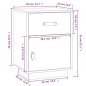 vidaXL Nachttische 2 Stk. Weiß 40x34x55 cm Massivholz Kiefer vidaXL Nachttische 2 Stk. Weiß 40x34x55 cm Massivholz Kiefer