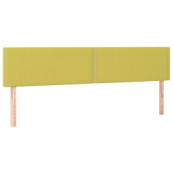 Kopfteile 2 Stk. Grün 90x5x78/88 cm Stoff