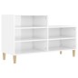 vidaXL Schuhregal Hochglanz-Weiß 102x36x60 cm Holzwerkstoff vidaXL Schuhregal Hochglanz-Weiß 102x36x60 cm Holzwerkstoff