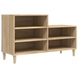 vidaXL Schuhregal Sonoma-Eiche 102x36x60 cm Holzwerkstoff