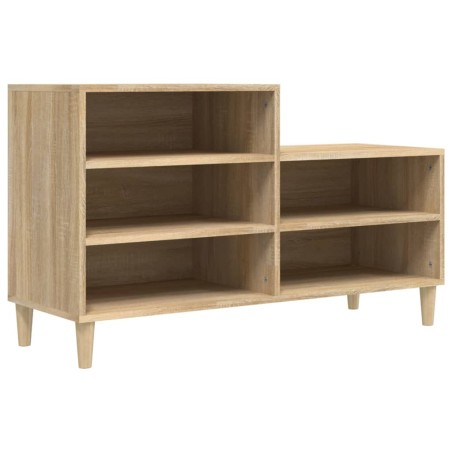vidaXL Schuhregal Sonoma-Eiche 102x36x60 cm Holzwerkstoff
