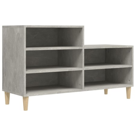 vidaXL Schuhregal Betongrau 102x36x60 cm Holzwerkstoff