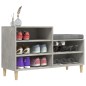 vidaXL Schuhregal Betongrau 102x36x60 cm Holzwerkstoff vidaXL Schuhregal Betongrau 102x36x60 cm Holzwerkstoff