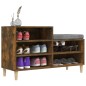 vidaXL Schuhregal Räuchereiche 102x36x60 cm Holzwerkstoff vidaXL Schuhregal Räuchereiche 102x36x60 cm Holzwerkstoff