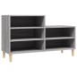 vidaXL Schuhregal Grau Sonoma 102x36x60 cm Holzwerkstoff vidaXL Schuhregal Grau Sonoma 102x36x60 cm Holzwerkstoff