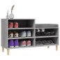 vidaXL Schuhregal Grau Sonoma 102x36x60 cm Holzwerkstoff vidaXL Schuhregal Grau Sonoma 102x36x60 cm Holzwerkstoff