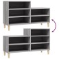 vidaXL Schuhregal Grau Sonoma 102x36x60 cm Holzwerkstoff vidaXL Schuhregal Grau Sonoma 102x36x60 cm Holzwerkstoff