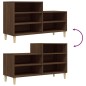 vidaXL Schuhregal Braun Eichen-Optik 102x36x60 cm Holzwerkstoff vidaXL Schuhregal Braun Eichen-Optik 102x36x60 cm Holzwerkstoff