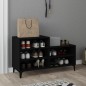 vidaXL Schuhregal Schwarz 102x36x60 cm Holzwerkstoff vidaXL Schuhregal Schwarz 102x36x60 cm Holzwerkstoff