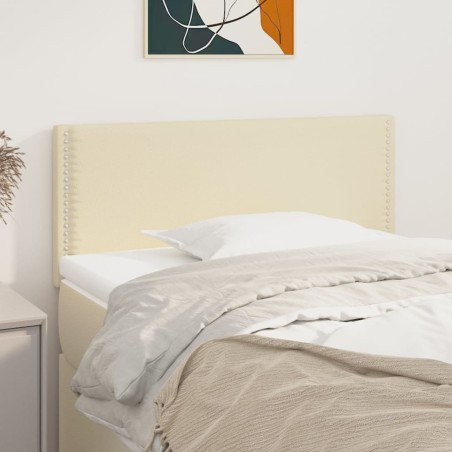 vidaXL Kopfteil Creme 100x5x78/88 cm Kunstleder