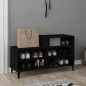 vidaXL Schuhregal Schwarz 102x36x60 cm Holzwerkstoff vidaXL Schuhregal Schwarz 102x36x60 cm Holzwerkstoff