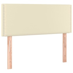 vidaXL Kopfteil Creme 100x5x78/88 cm Kunstleder