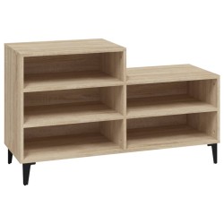 vidaXL Schuhregal Sonoma-Eiche 102x36x60 cm Holzwerkstoff
