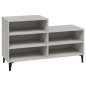 vidaXL Schuhregal Betongrau 102x36x60 cm Holzwerkstoff vidaXL Schuhregal Betongrau 102x36x60 cm Holzwerkstoff