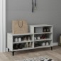 vidaXL Schuhregal Betongrau 102x36x60 cm Holzwerkstoff vidaXL Schuhregal Betongrau 102x36x60 cm Holzwerkstoff