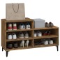 vidaXL Schuhregal Räuchereiche 102x36x60 cm Holzwerkstoff vidaXL Schuhregal Räuchereiche 102x36x60 cm Holzwerkstoff