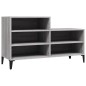 vidaXL Schuhregal Grau Sonoma 102x36x60 cm Holzwerkstoff vidaXL Schuhregal Grau Sonoma 102x36x60 cm Holzwerkstoff