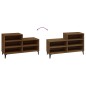 vidaXL Schuhregal Braun Eichen-Optik 102x36x60 cm Holzwerkstoff vidaXL Schuhregal Braun Eichen-Optik 102x36x60 cm Holzwerkstoff