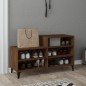 vidaXL Schuhregal Braun Eichen-Optik 102x36x60 cm Holzwerkstoff vidaXL Schuhregal Braun Eichen-Optik 102x36x60 cm Holzwerkstoff