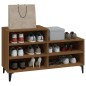 vidaXL Schuhregal Braun Eichen-Optik 102x36x60 cm Holzwerkstoff vidaXL Schuhregal Braun Eichen-Optik 102x36x60 cm Holzwerkstoff