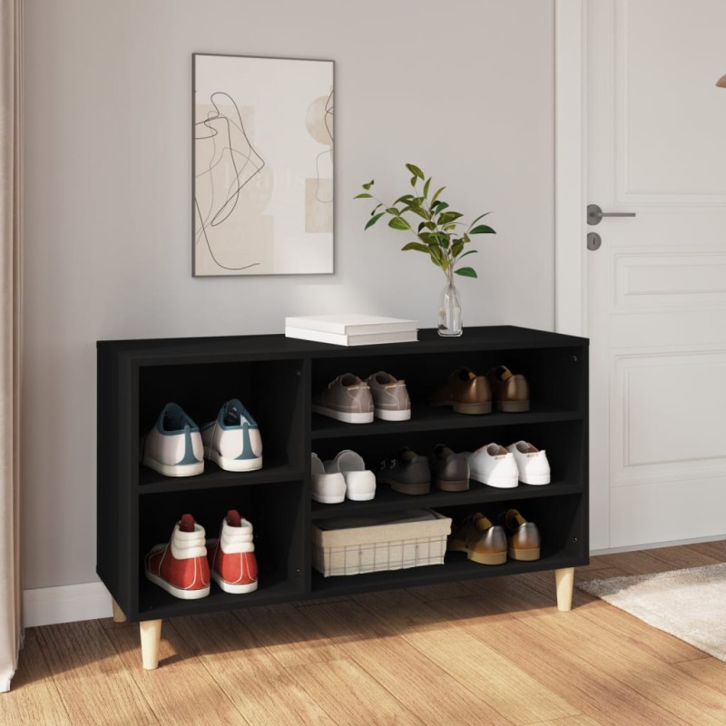 vidaXL Schuhregal Schwarz 102x36x60 cm Holzwerkstoff vidaXL Schuhregal Schwarz 102x36x60 cm Holzwerkstoff