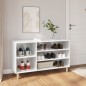 vidaXL Schuhregal Hochglanz-Weiß 102x36x60 cm Holzwerkstoff vidaXL Schuhregal Hochglanz-Weiß 102x36x60 cm Holzwerkstoff
