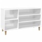 vidaXL Schuhregal Hochglanz-Weiß 102x36x60 cm Holzwerkstoff vidaXL Schuhregal Hochglanz-Weiß 102x36x60 cm Holzwerkstoff