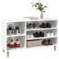 vidaXL Schuhregal Hochglanz-Weiß 102x36x60 cm Holzwerkstoff vidaXL Schuhregal Hochglanz-Weiß 102x36x60 cm Holzwerkstoff