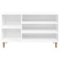 vidaXL Schuhregal Hochglanz-Weiß 102x36x60 cm Holzwerkstoff vidaXL Schuhregal Hochglanz-Weiß 102x36x60 cm Holzwerkstoff