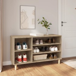 vidaXL Schuhregal Sonoma-Eiche 102x36x60 cm Holzwerkstoff